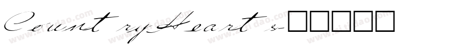Country Hearts字体转换